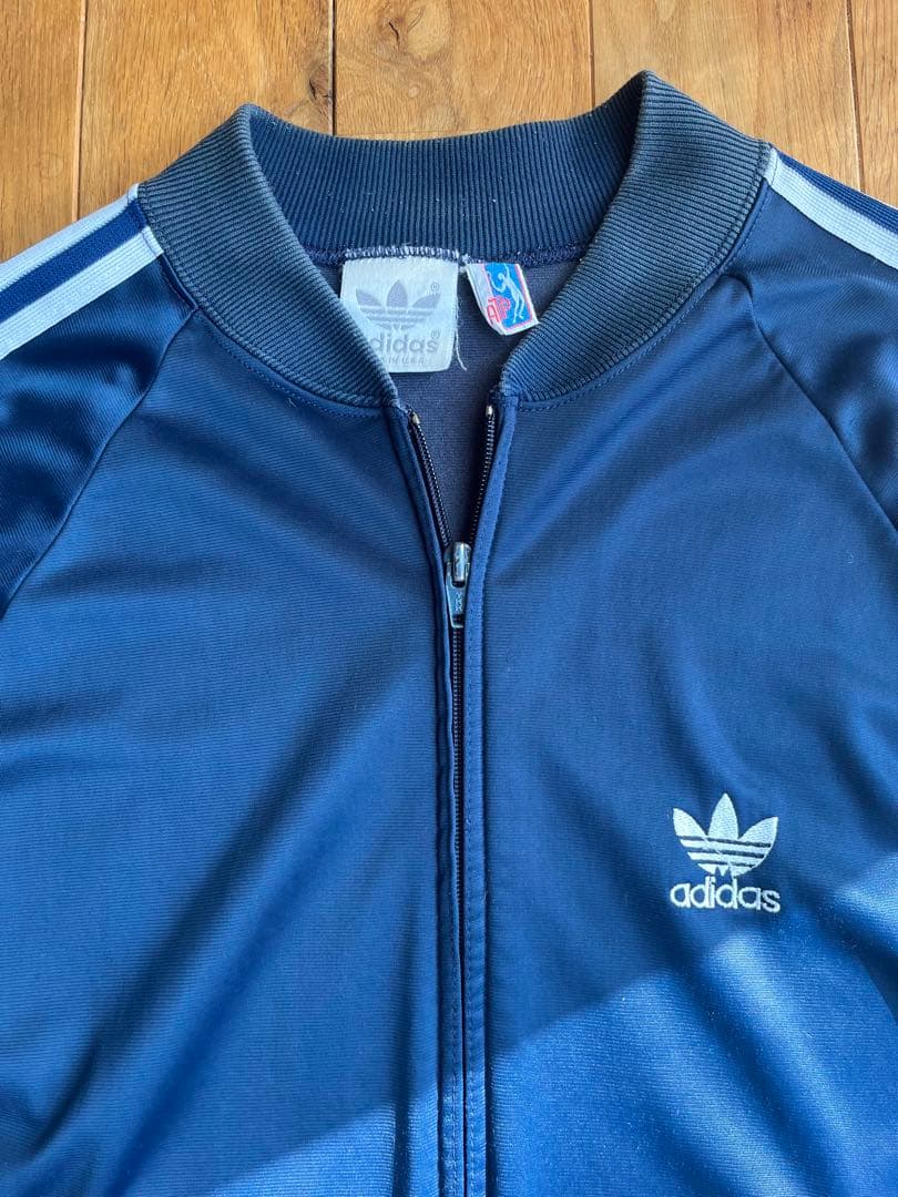 ヨンス着用同色adidas ATP 80s 銀タグ USA製 ジャージ ネイビー