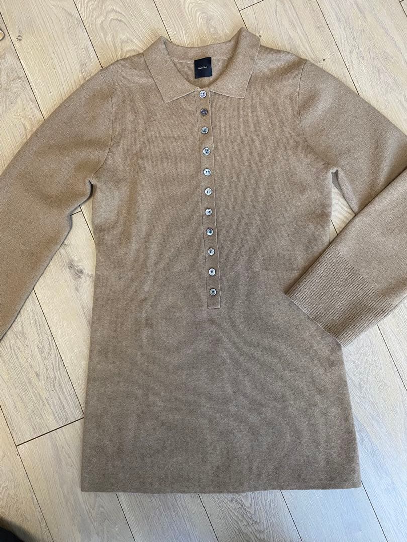 Spick&Span ポロシャツチュニックニットワンピ