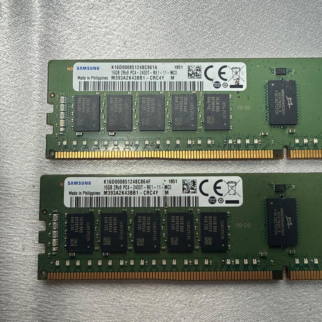 Samsung 16GB DDR4 メモリ 2枚セット