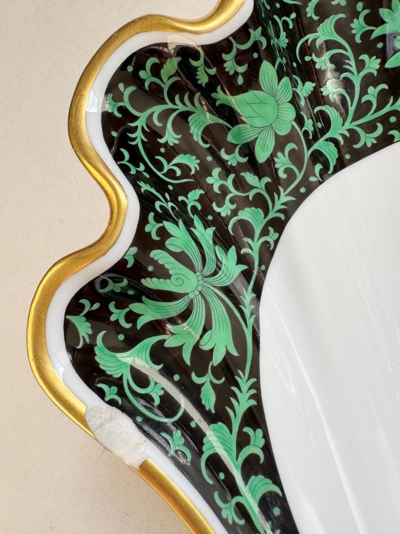 ヘレンド 皇帝の牡丹 シノワズリ シェルトレイ