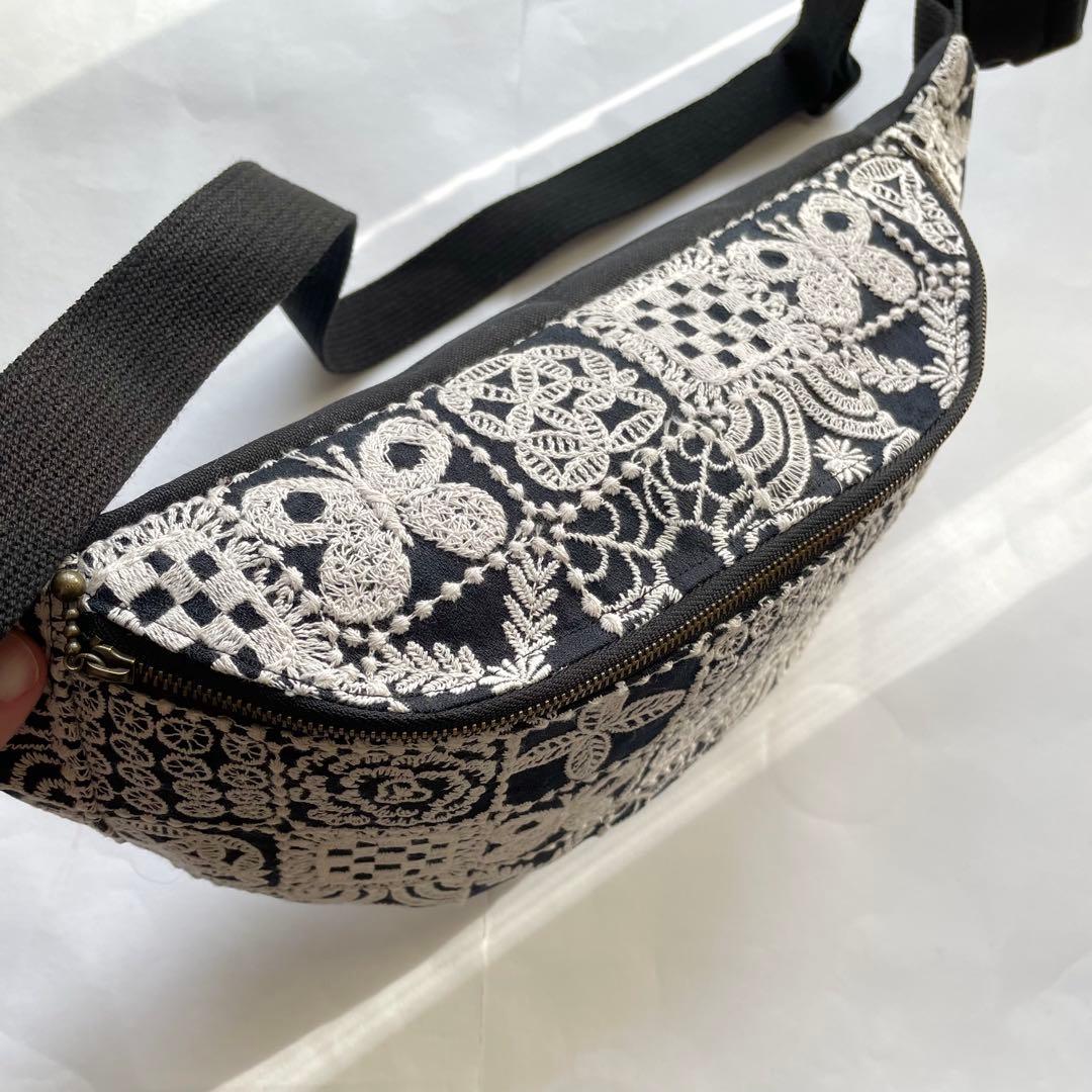 ミナペルホネン　フォレストタイル　ハンドメイドボディバッグ