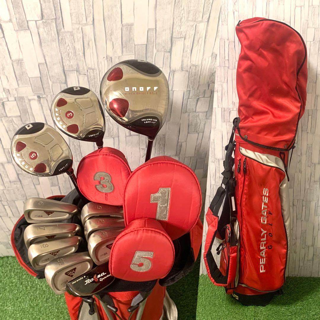 パーリーゲイツバッグ付 希少 オノフ 本格レディースゴルフクラブセット11本