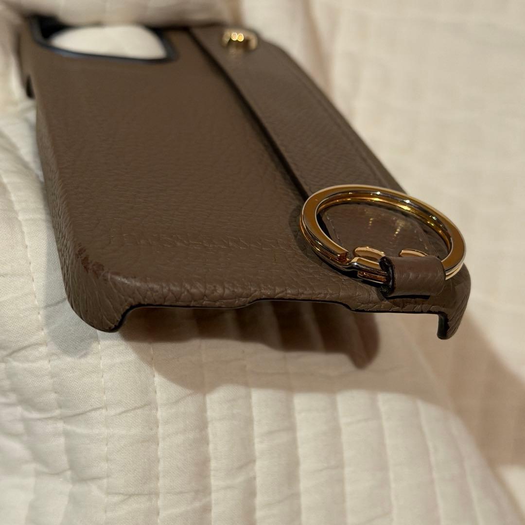 BONAVENTURA レザー iPhone15ケース エトゥープ