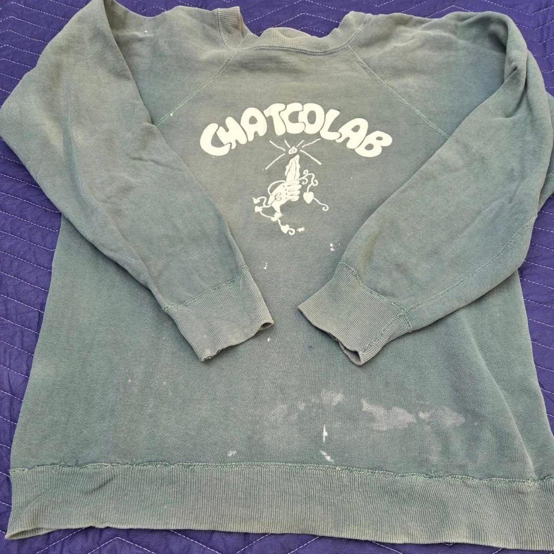 s*i様 60〜70s HANES CHATCOLAB フェードグリーン スウェ
