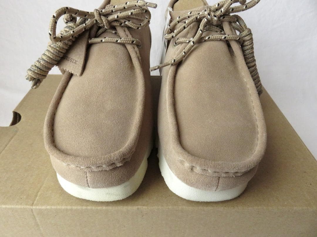 クラークス ワラビー GTX サンド UK7.5 ゴアテックス 防水 ビブラム