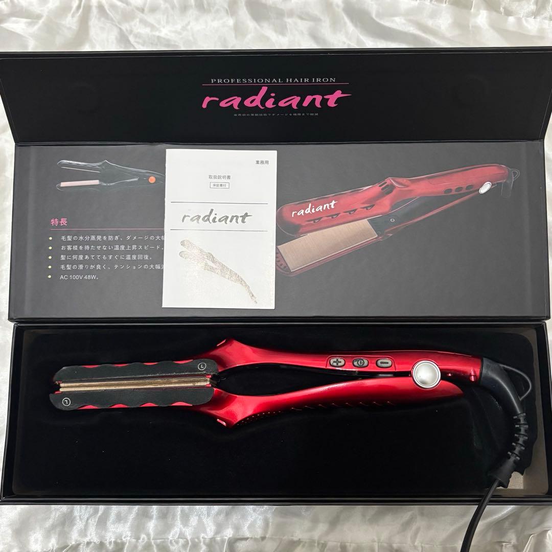 radiant ラディアント アイロン 28mm レッド