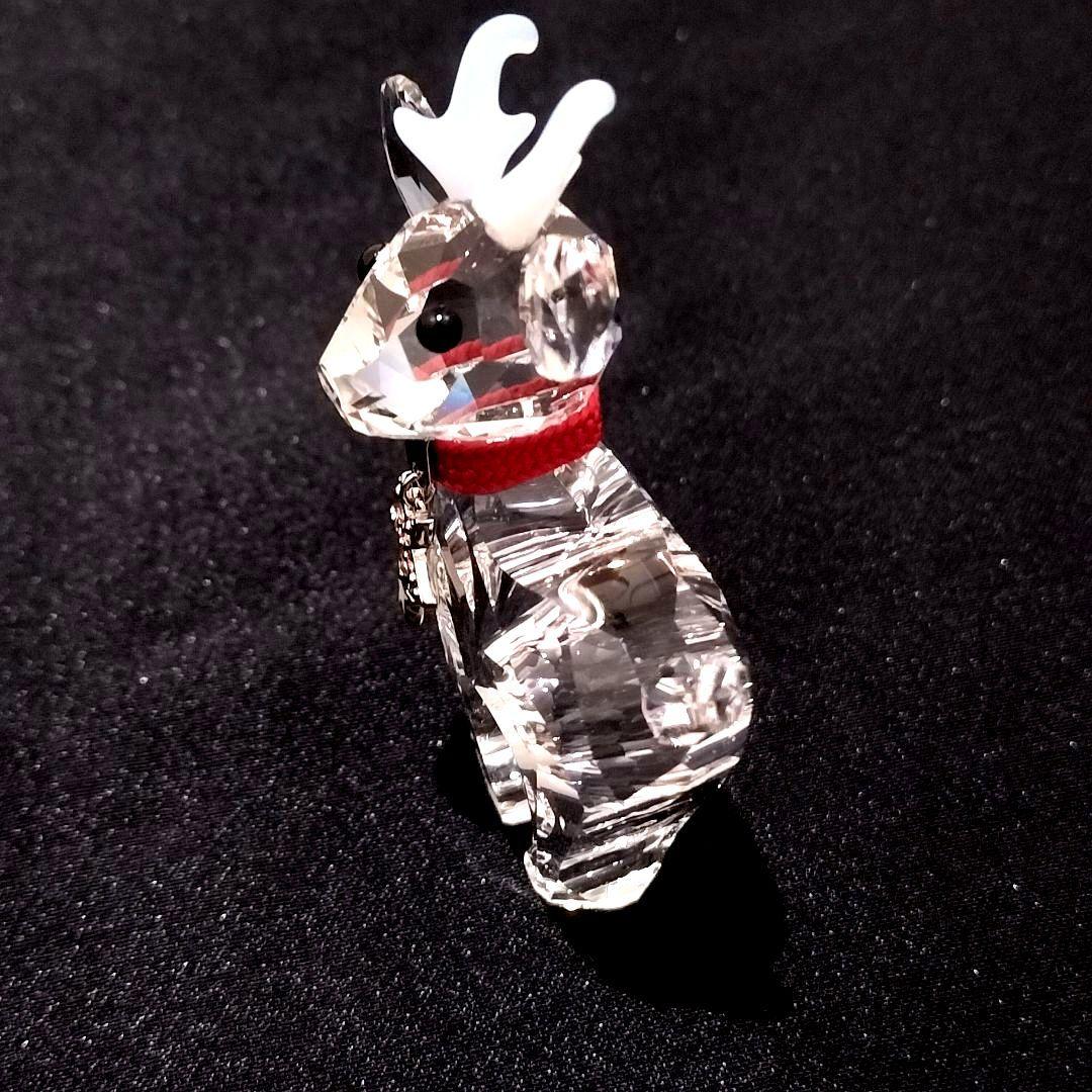 SWAROVSKI クリスタルフィギュア クリスマスベビートナカイ オブジェ