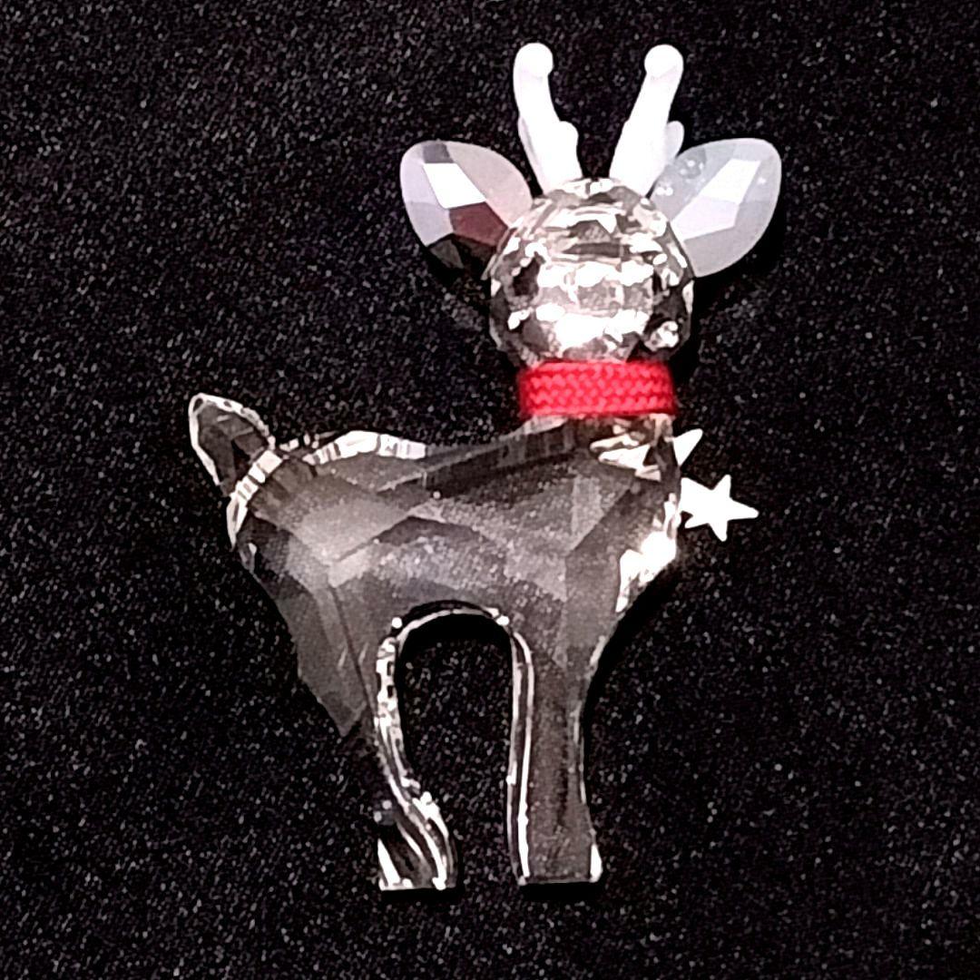 SWAROVSKI クリスタルフィギュア クリスマスベビートナカイ オブジェ