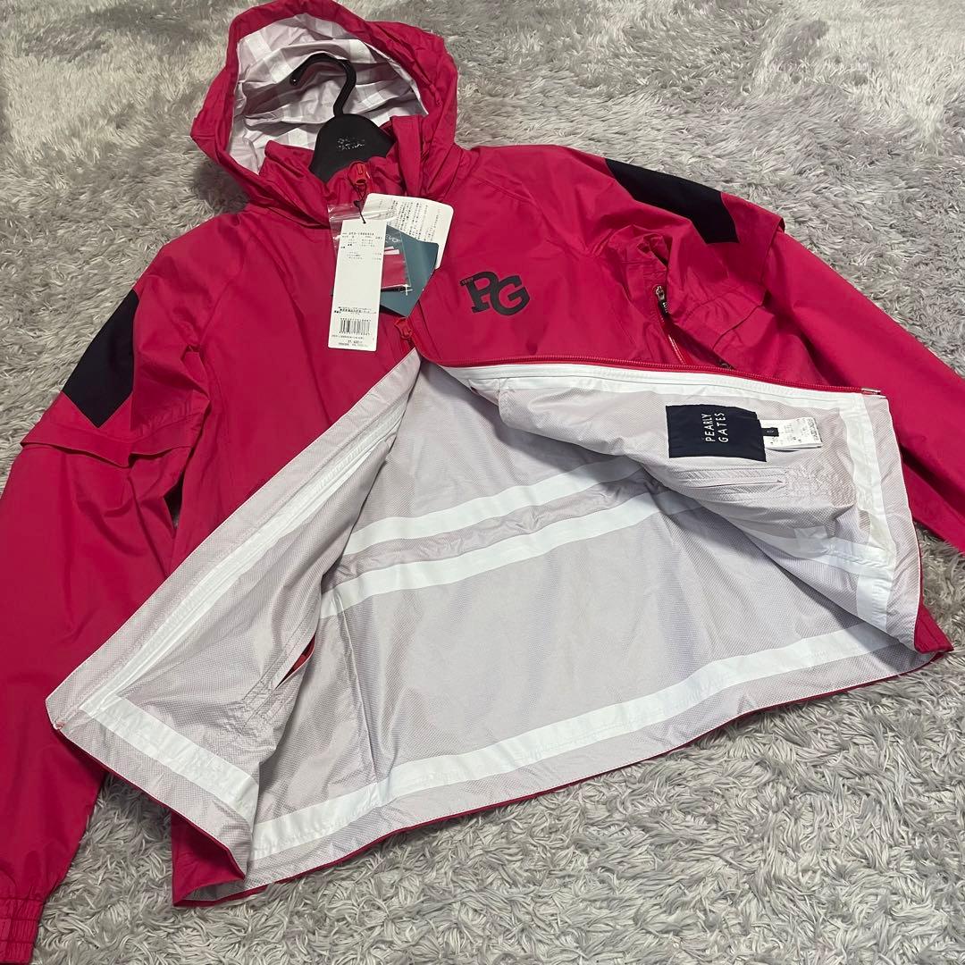 新品タグ付　パーリーゲイツ 4way レインジャケット AQUAX 撥水防水透湿