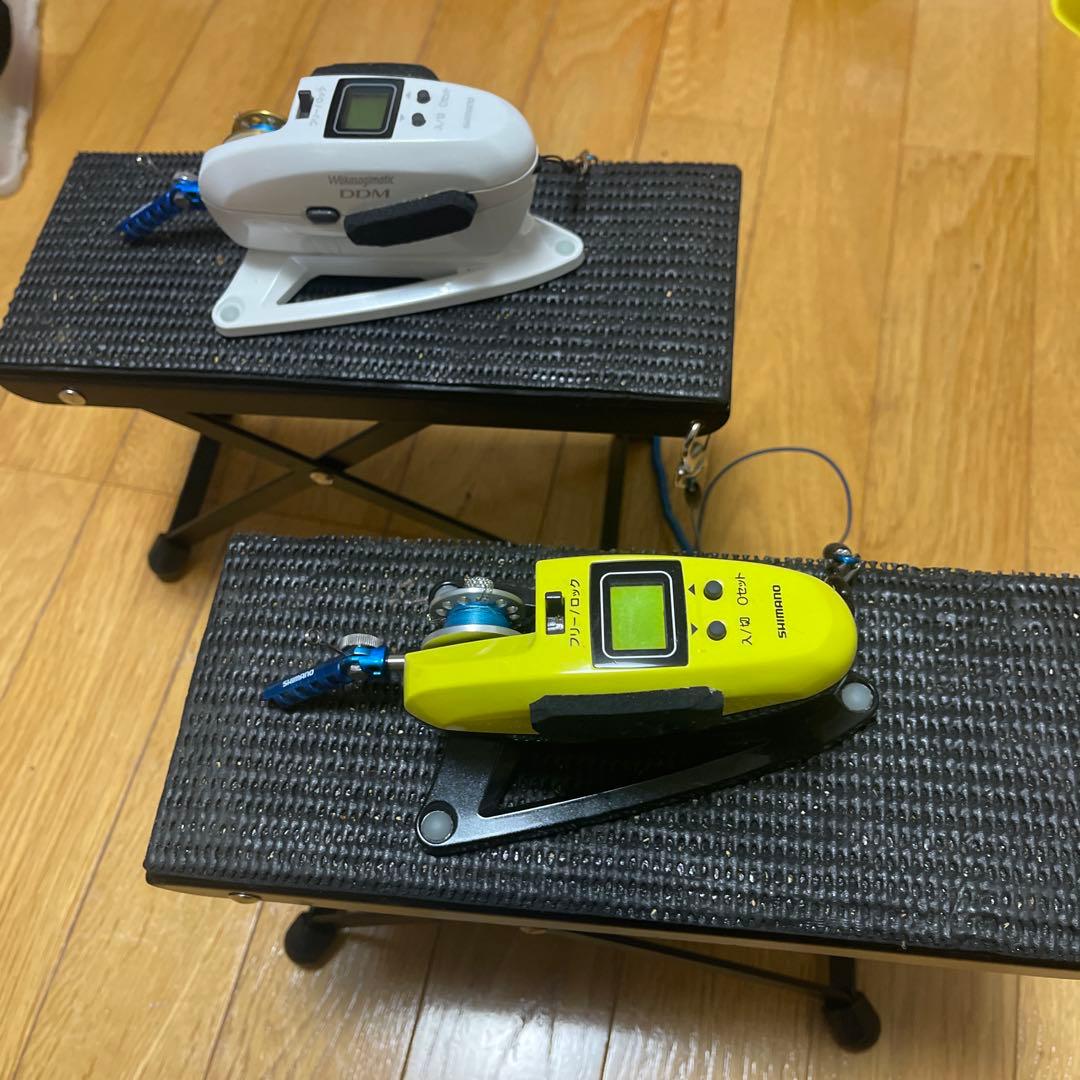 シマノDDM ワカサギ電動リール２セット アルミスプール付き