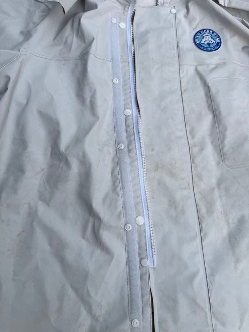 エビスマーク　サロペット 白　上下セット　XXXL(上下共)