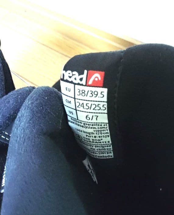 子供用HEADスノーボードブーツ natureビンディングのセット