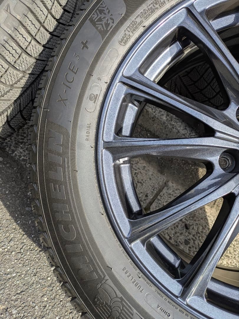 17インチ バリ山ミシュランスタッドレスタイヤ付きホイールセット