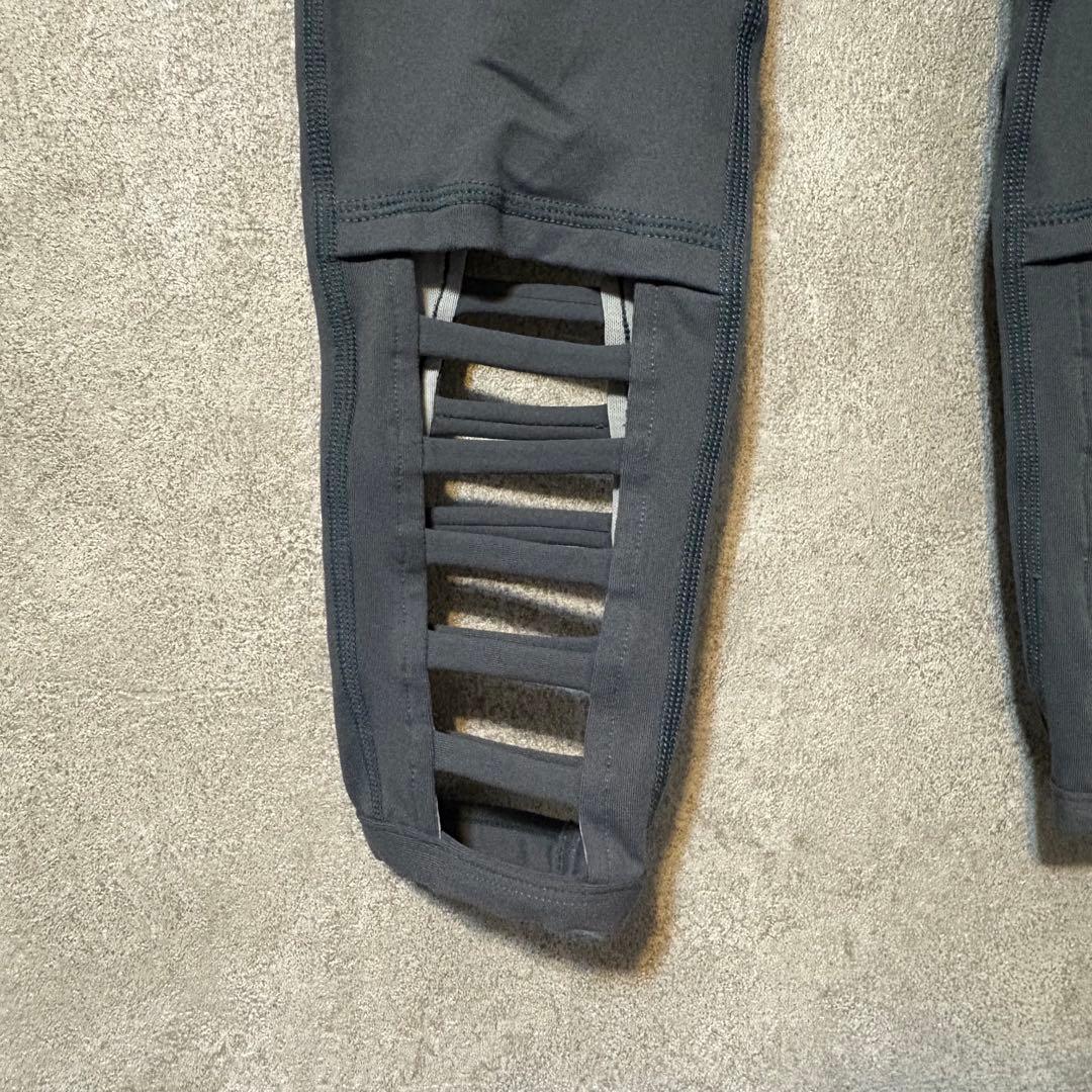 M相当【美品】AUMNIEアムニー レギンス グレー 8部丈 カッティング