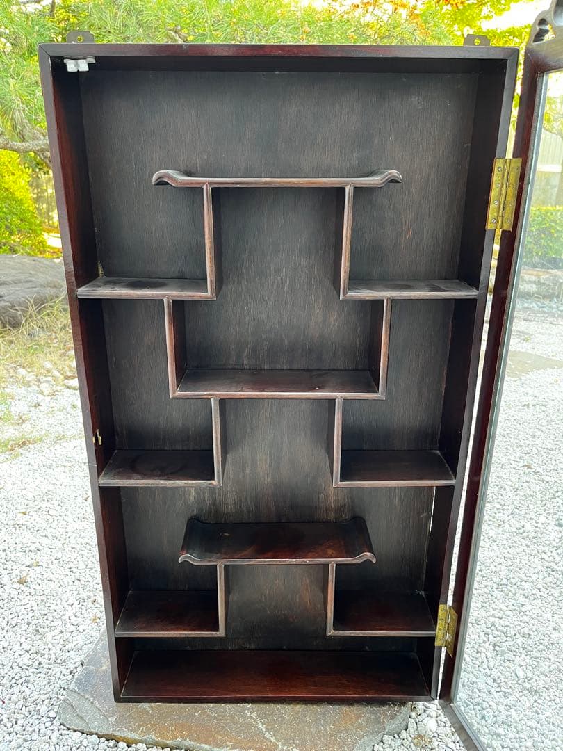 中国美術 壁掛け棚 ウォールラック コレクション　アンティーク