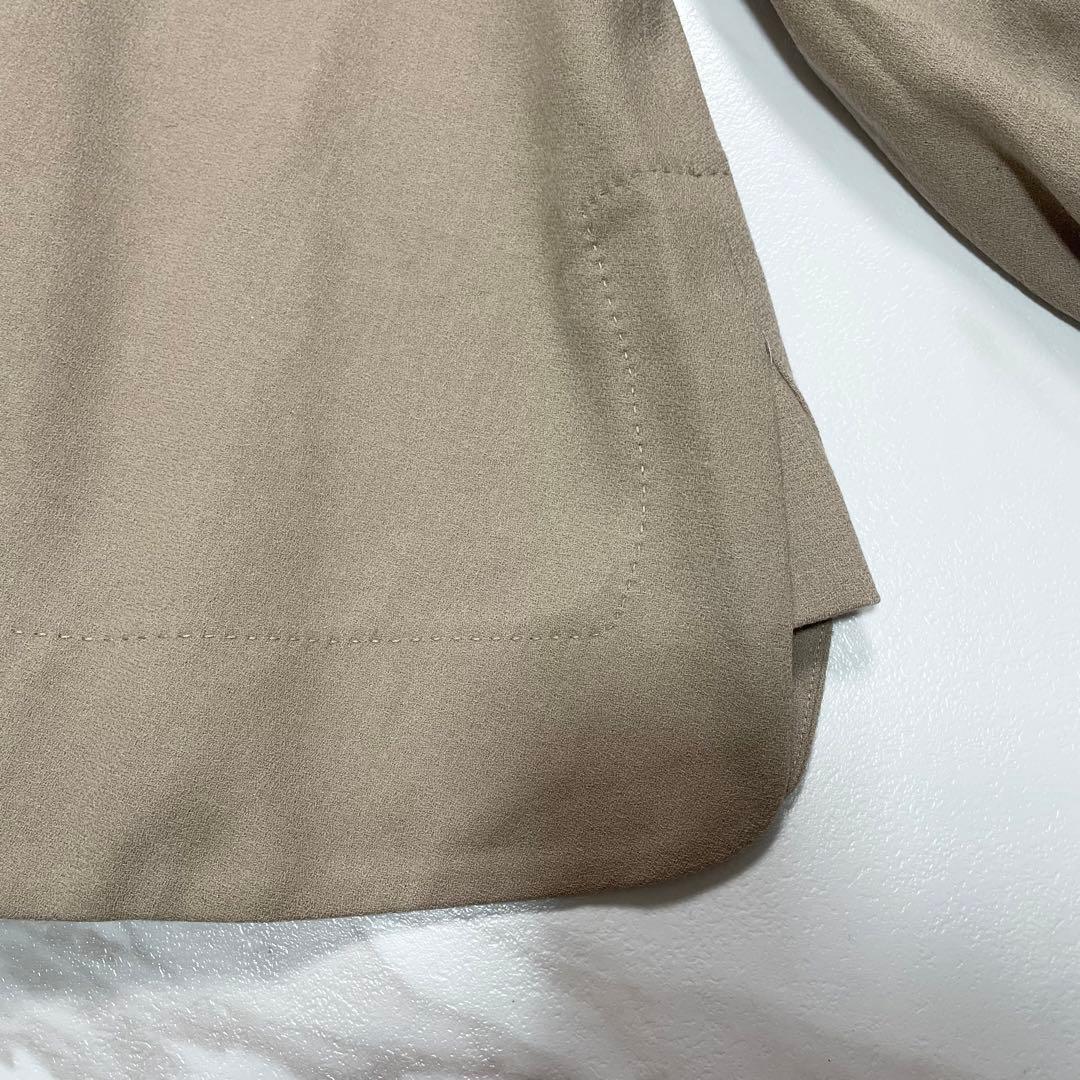 ADORE アドーア ブラウス シャツ 袖リボン ウール ベージュ 38