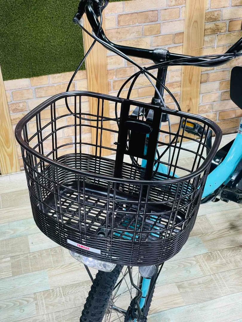 激レアブルー系 ヤマハ バビー 子供乗せ電動アシスト自転車 H1696