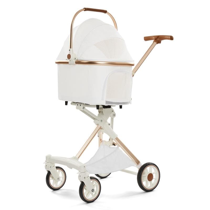 コンパクト軽量ペットカート（特許トップ折りたたみ式・拡張座舱）