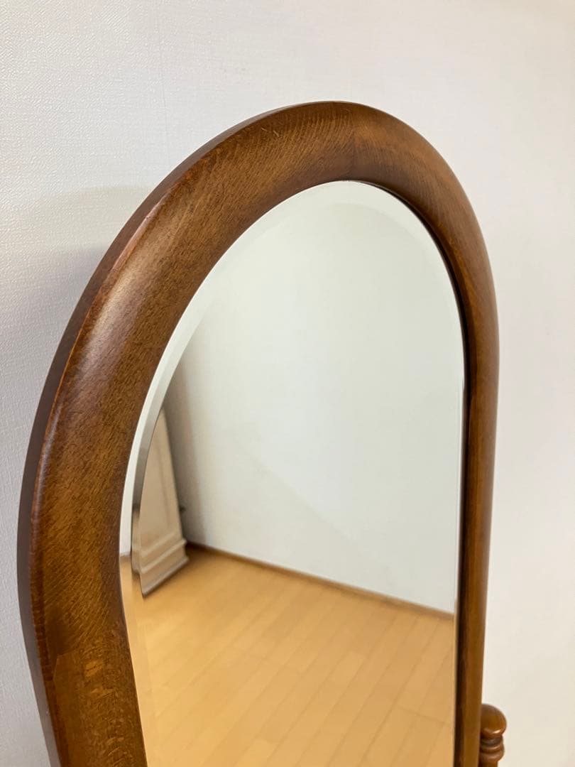 カリモク　コロニアル　姿見　ミラー　ヴィンテージ