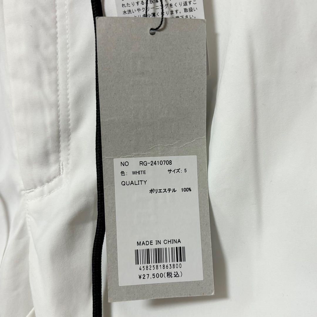 新品 ラッセルノ ゴルフ パイピング ライン ショーツ ホワイト L 5