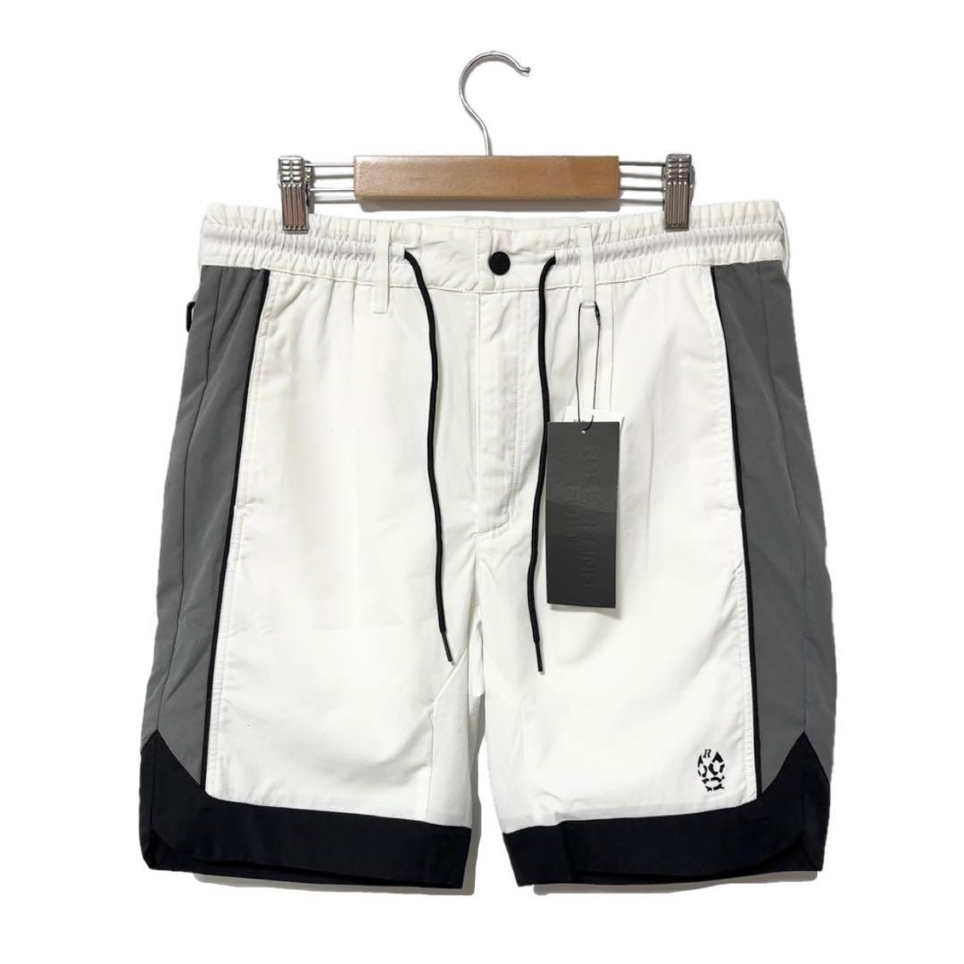 新品 ラッセルノ ゴルフ パイピング ライン ショーツ ホワイト L 5