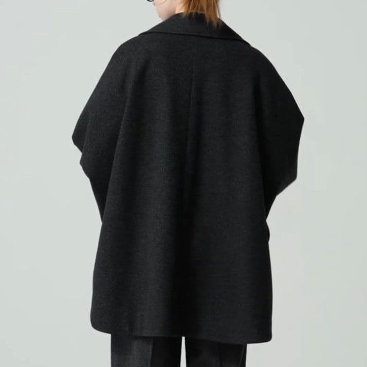 GU コージーメルトンケープコート Z＋E グレー