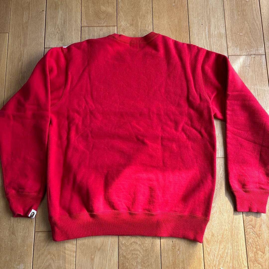 A BATHING APE 雪柄トレーナー M