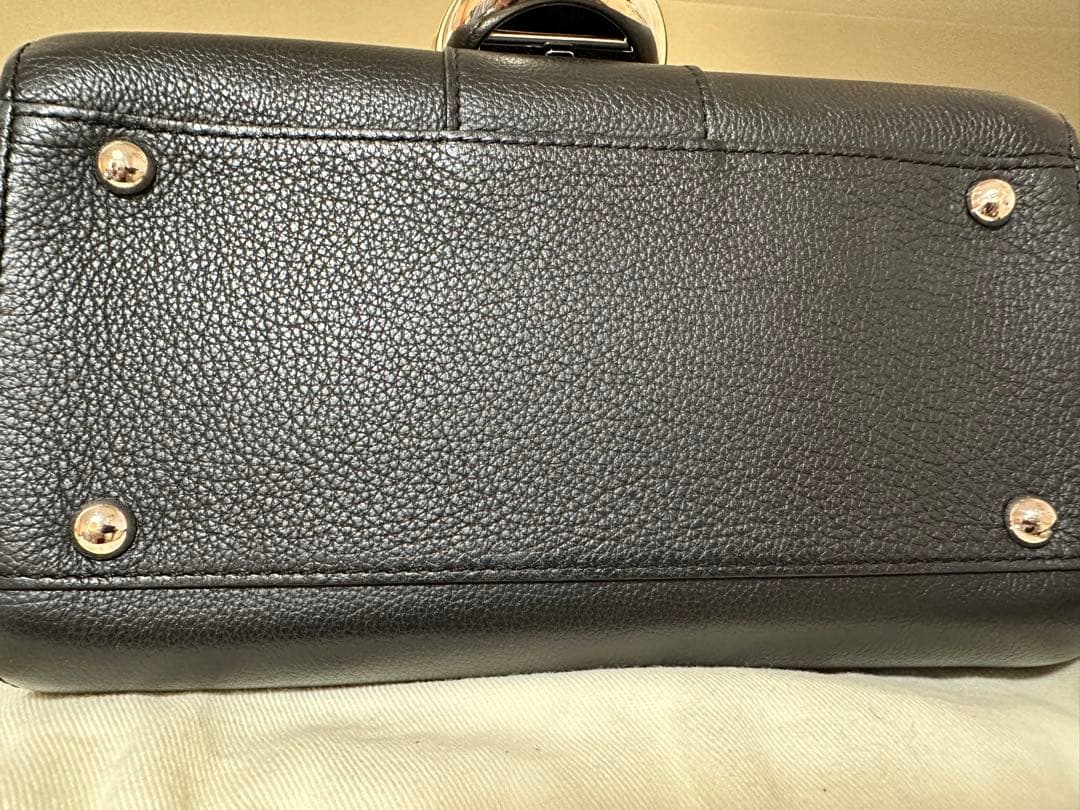 ドゥロワー　delvaux ブリヨン ミニ ブラック　シルバー金具