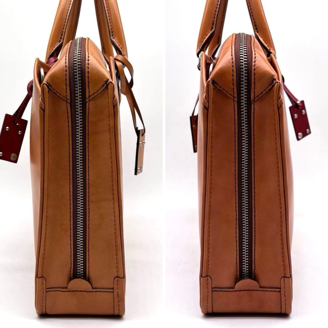 ✨美品✨エルゴポック　ビジネスバッグ　A4可　2way　オールレザー　キャメル