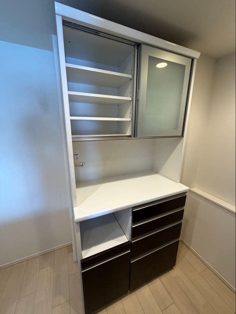 KEYUCA キッチンボード　レンジボード　高さ210幅100 食器棚