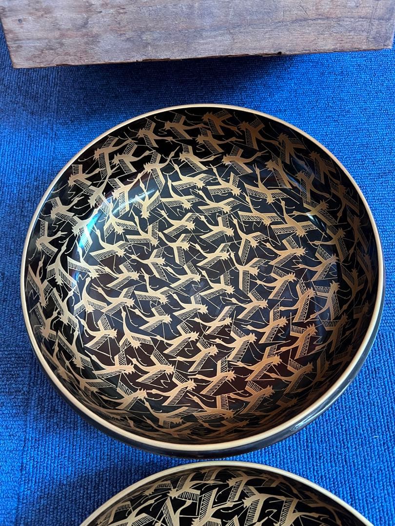 1059  金蒔絵　平喰籠　時代物