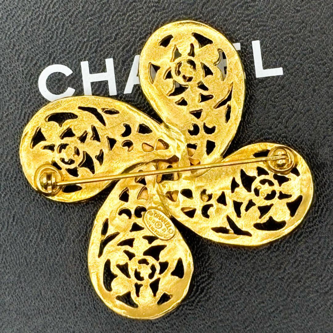 値下品 極美品 シャネル ピンブローチ 95A ゴールド ビンテージ ココマーク