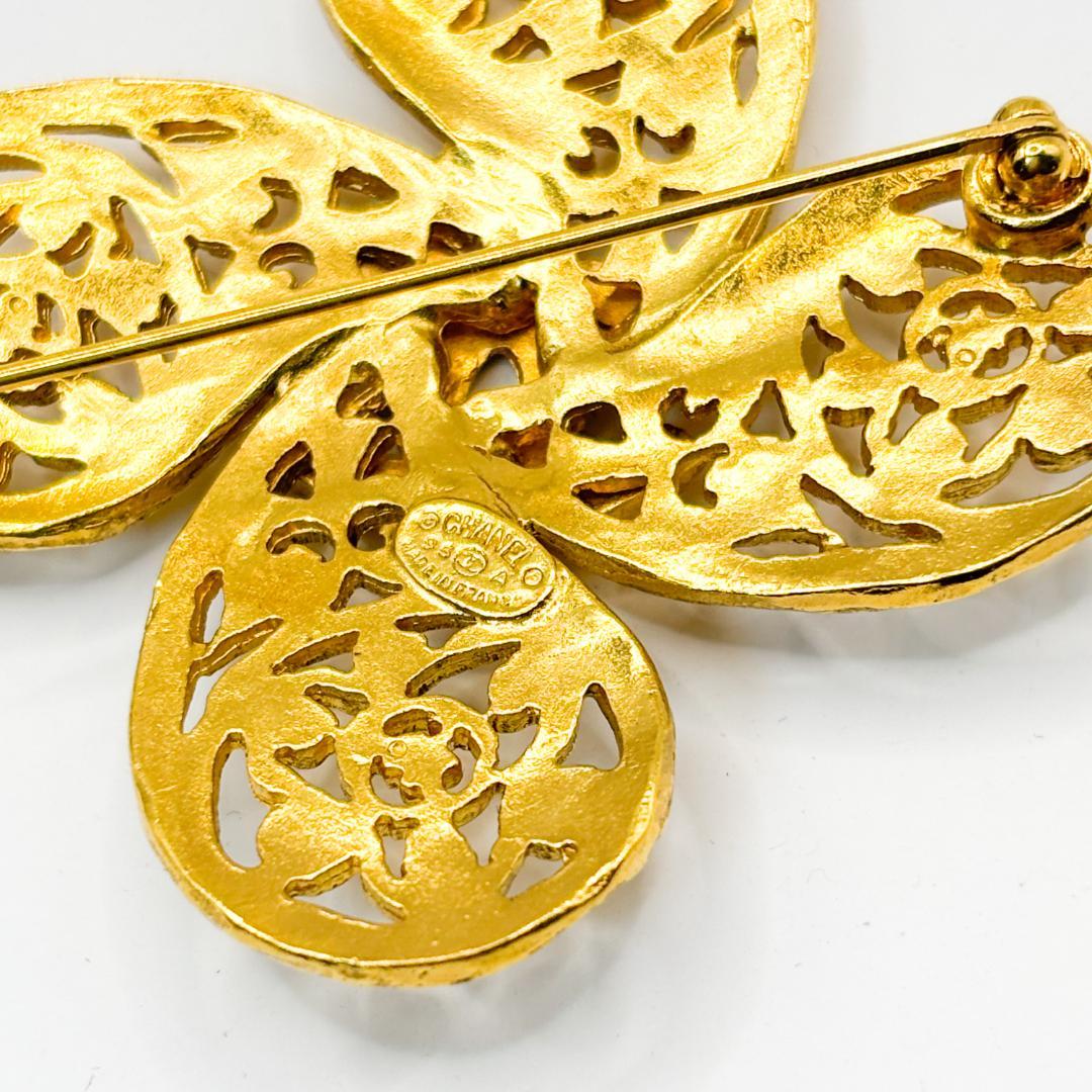 値下品 極美品 シャネル ピンブローチ 95A ゴールド ビンテージ ココマーク