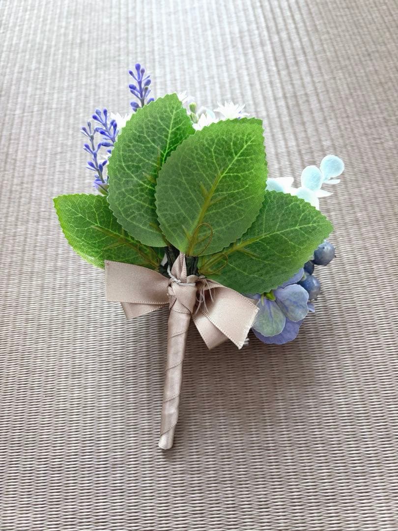 ウェディングブーケ ブートニアセット アーティフィシャルフラワー クラッチブーケ