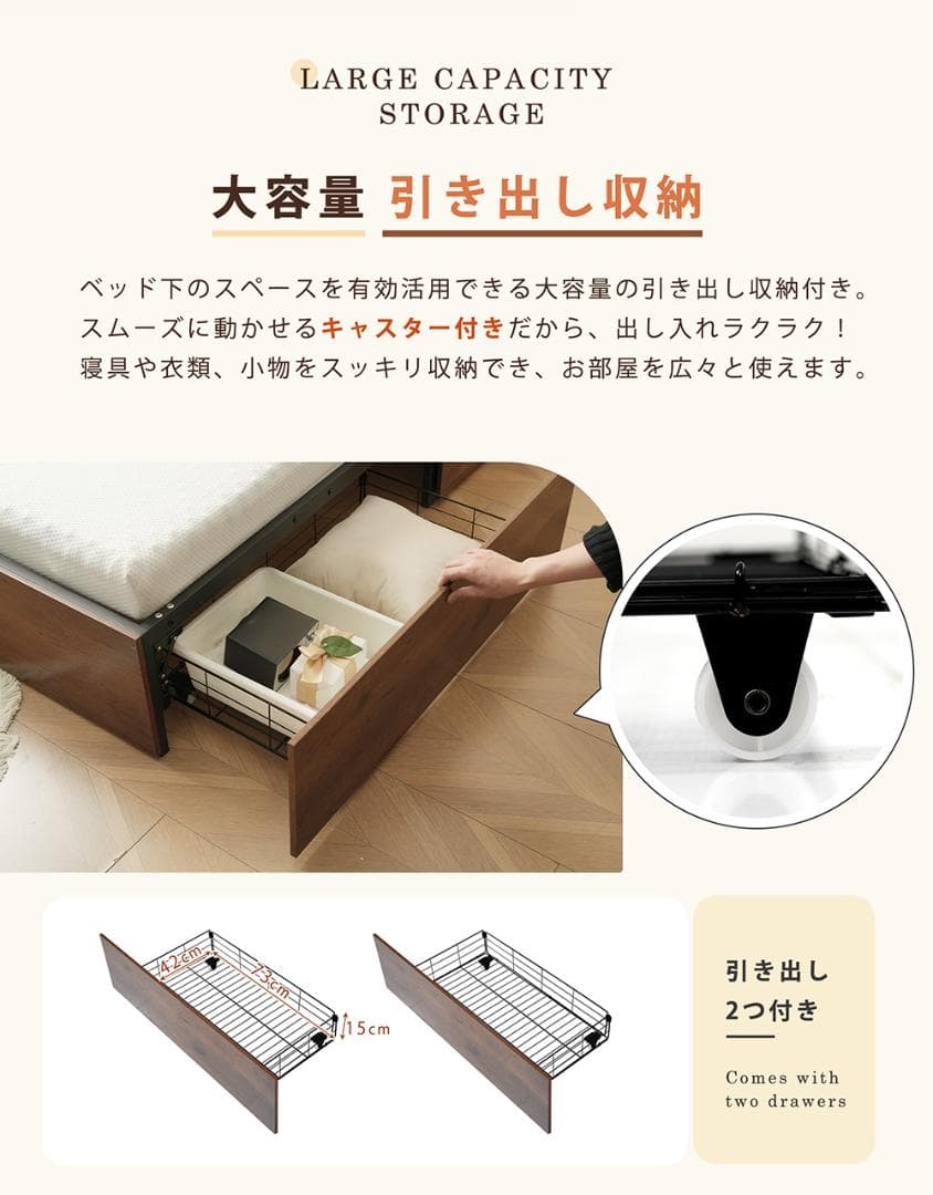 超人気！【ブラック】 パイプベッド 折りたたみ ベッドフレーム シングル