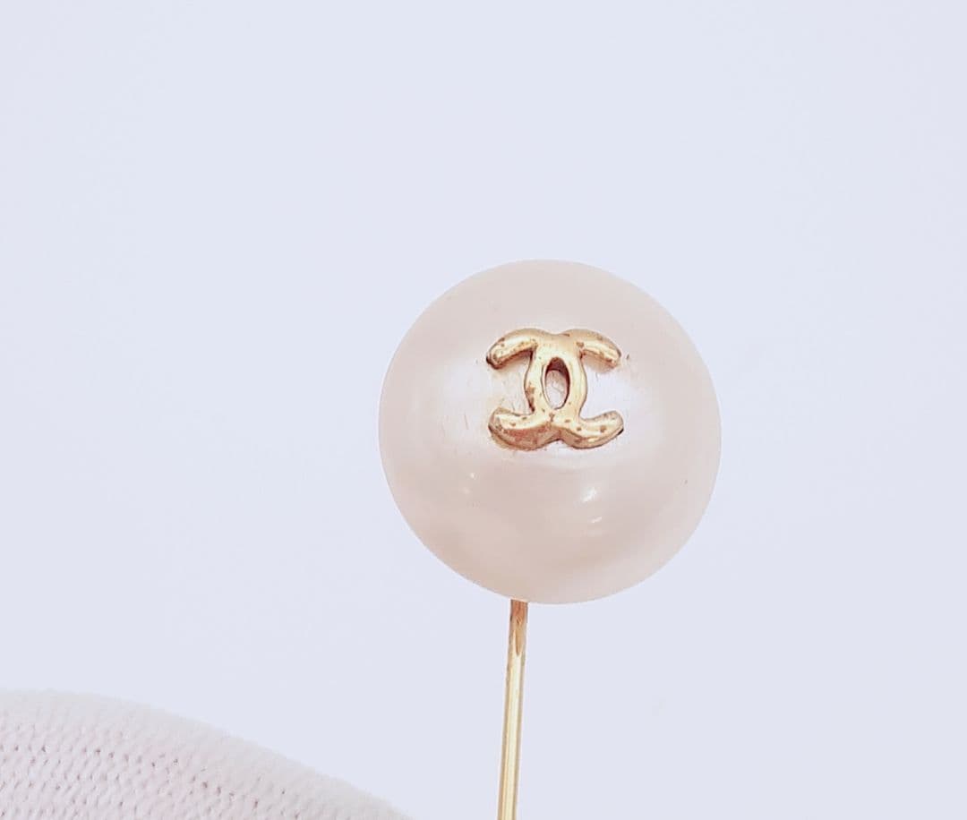 Z08-14　シャネル　パールピンブローチ　フェイクパール