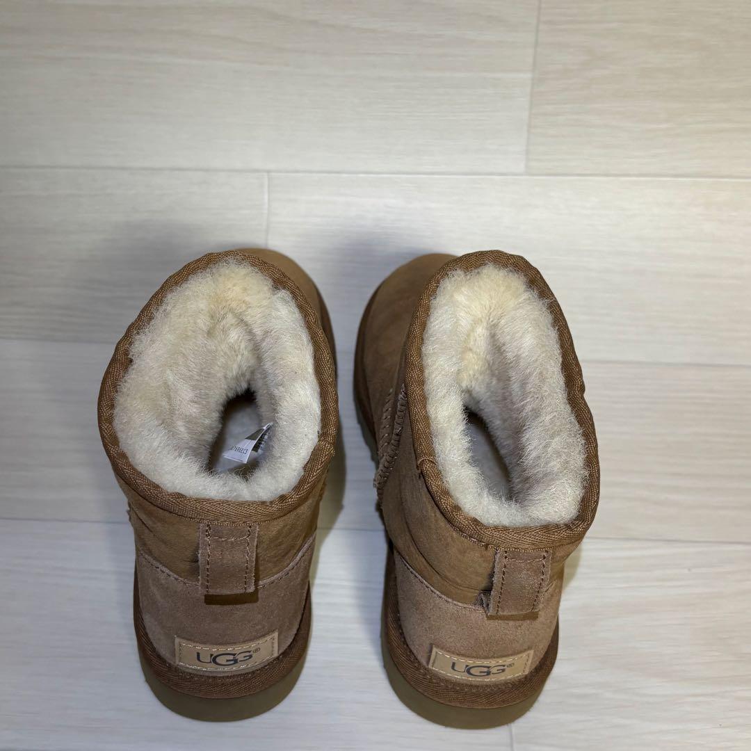 【ほぼ未使用】UGG ムートンブーツ 23cm チェスナット ボア 美品 定番