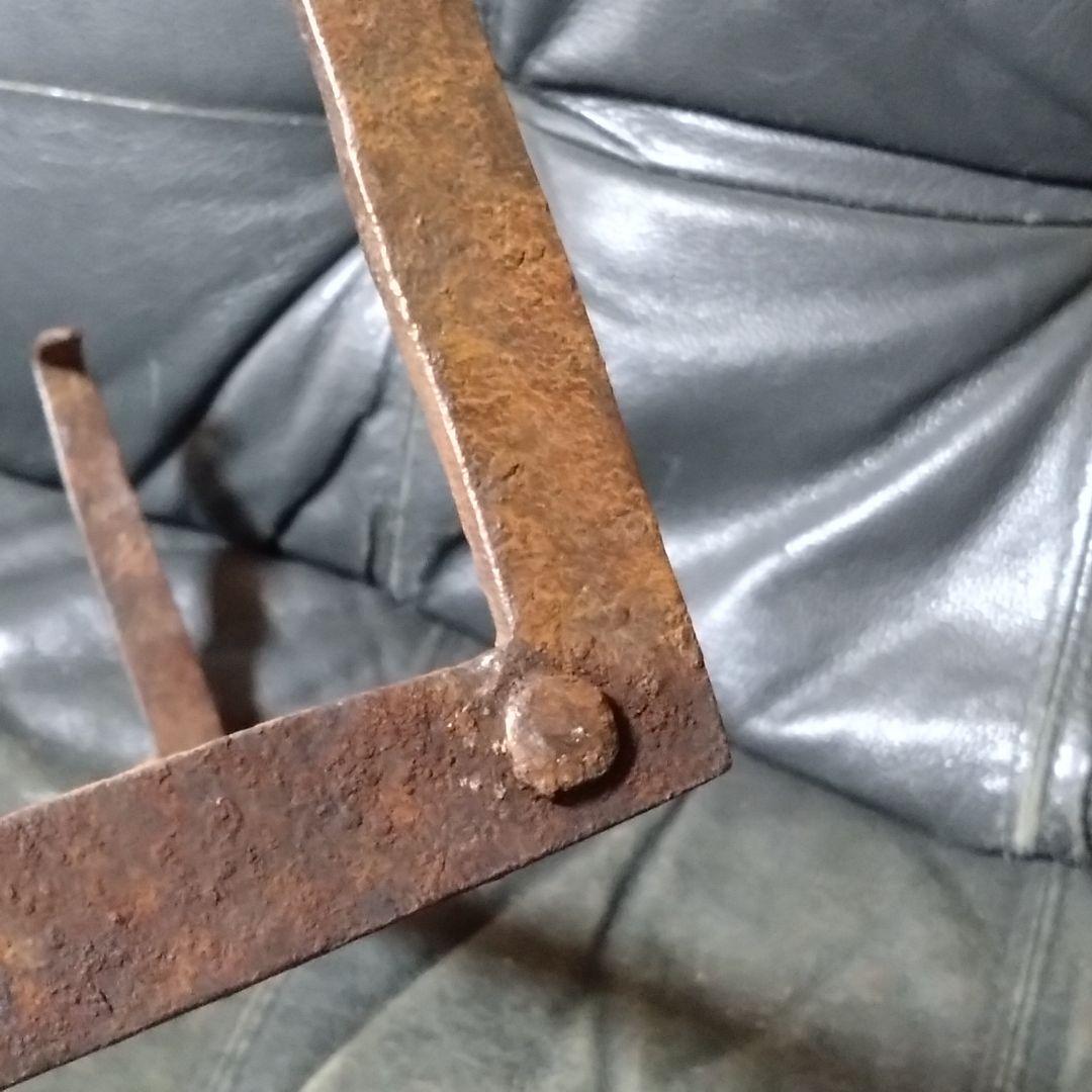 【ガタつきあり】　吉原型　五徳　大　長火鉢用　レトロ