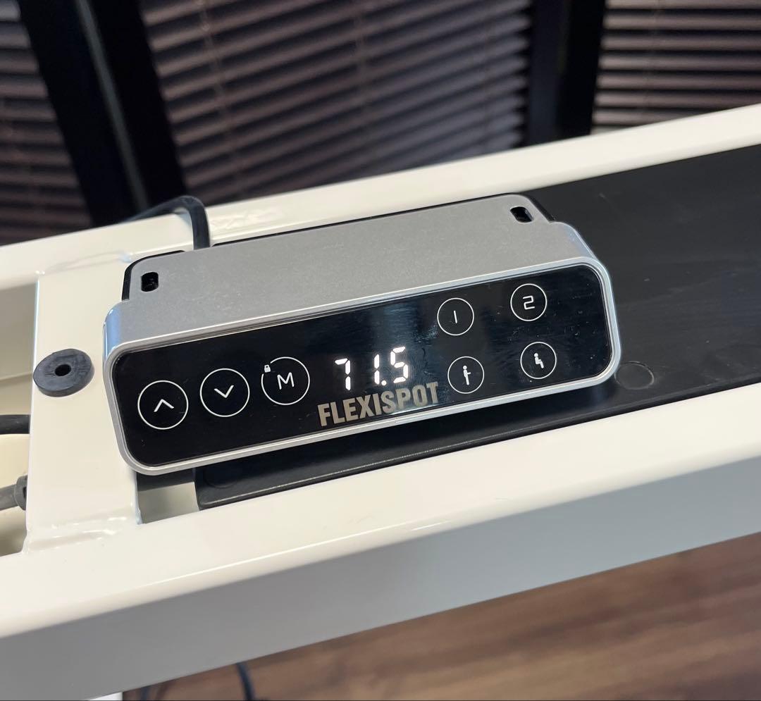 [週末お値下げ］FLEXISPOT EJ2 白 電動昇降デスク 脚のみ