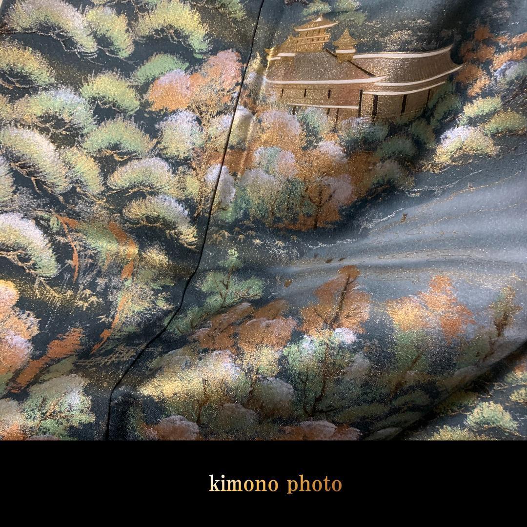 【新品、未使用】正絹【極上逸品】トールサイズ【金彩手描き友禅染】訪問着フルセット