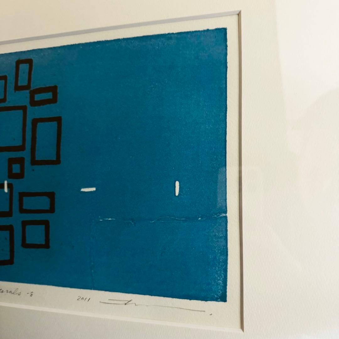 D26美品✨黒木周 版画 クロスグラフ IDEE アート品 おしゃれインテリア