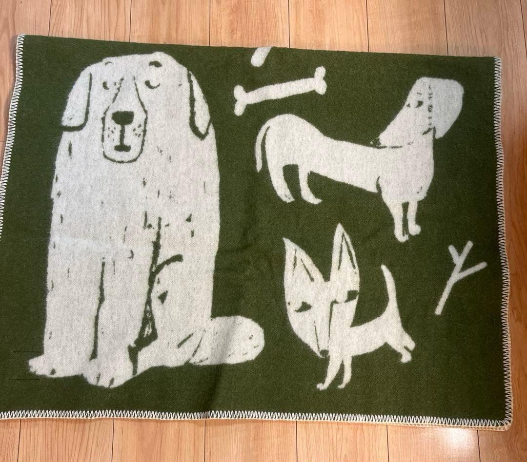 LAPUAN KANKURIT ウールブランケット　90✖️130 犬柄