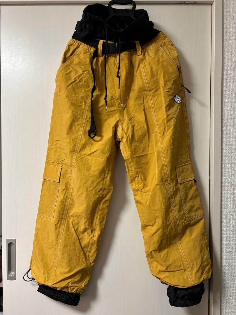 UNBIND イエロー スノーボードパンツ Sサイズ