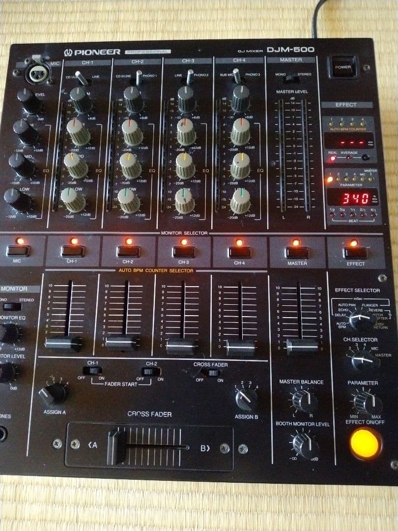 ojun　名機　パイオニア　DJミキサー　DJM-500　動作品