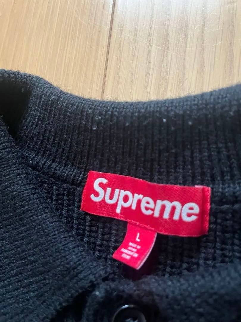 Supreme☆ブラック☆Small Box Polo Sweater