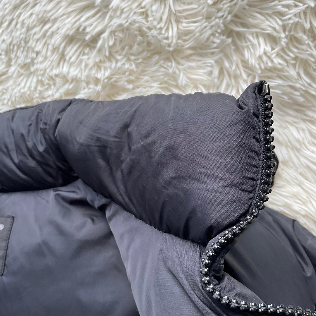人気✨90's ファーストダウン　ダウンジャケット　M ヌプシ型　ブラック　刺繍