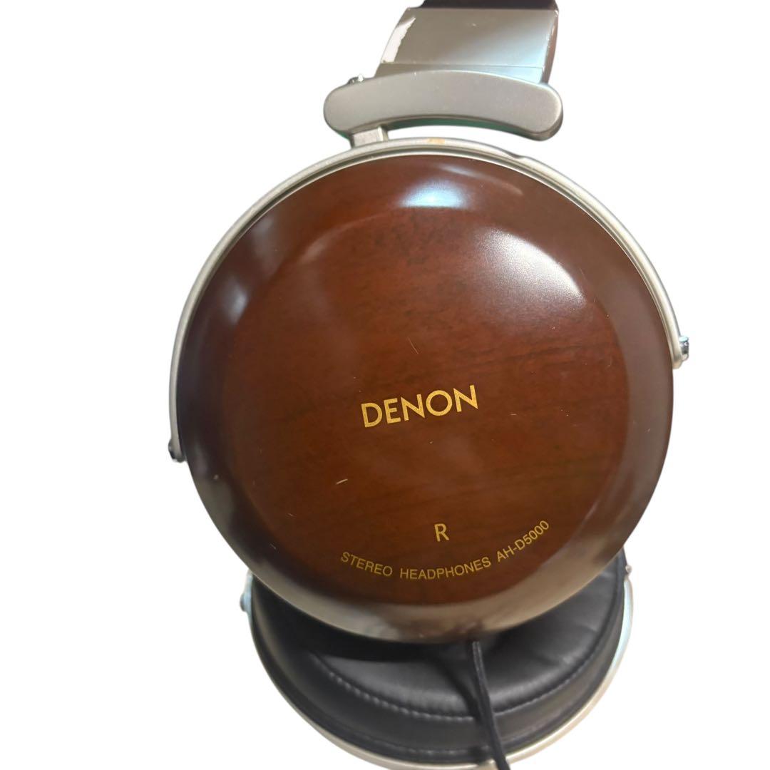 廃盤　美品　DENON AH-D5000 有線ヘッドホン 木製ハウジング 名機