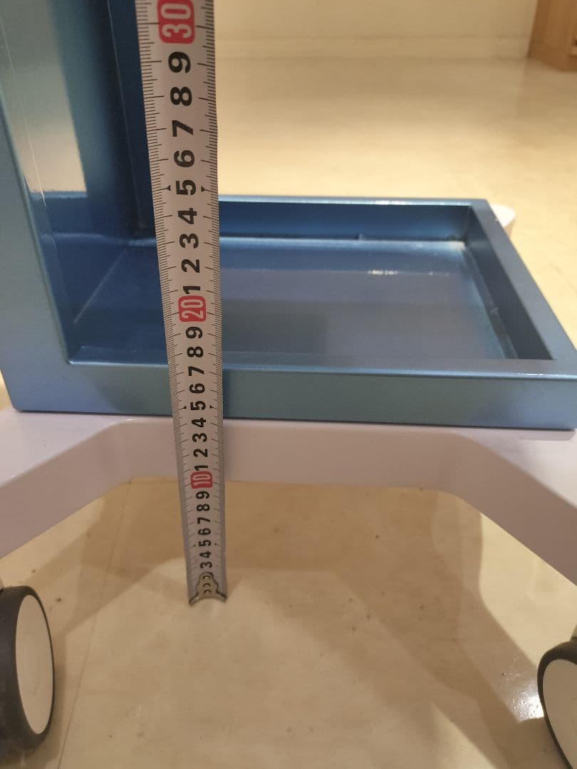 耐荷重40kg 超美品/スチール製のため頑丈】キャスター付きワゴン