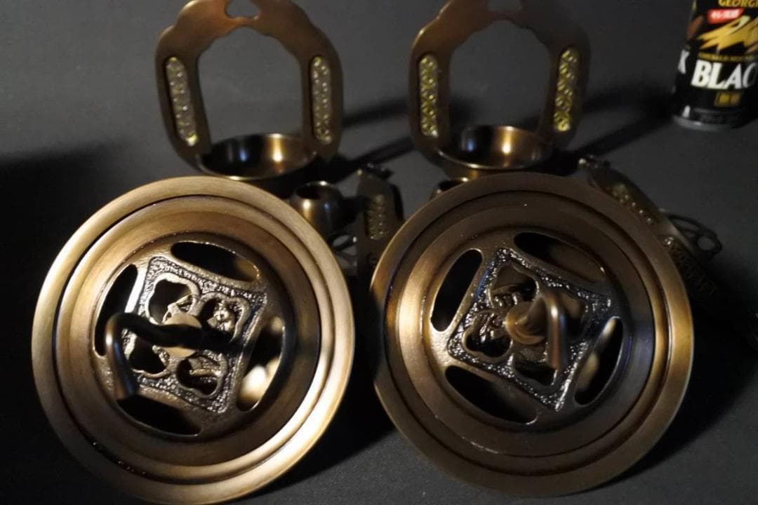 限定値下　保管品展示品　唐木用リン灯　長さ43㎝　中サイズ用　宣徳色　(れ15）