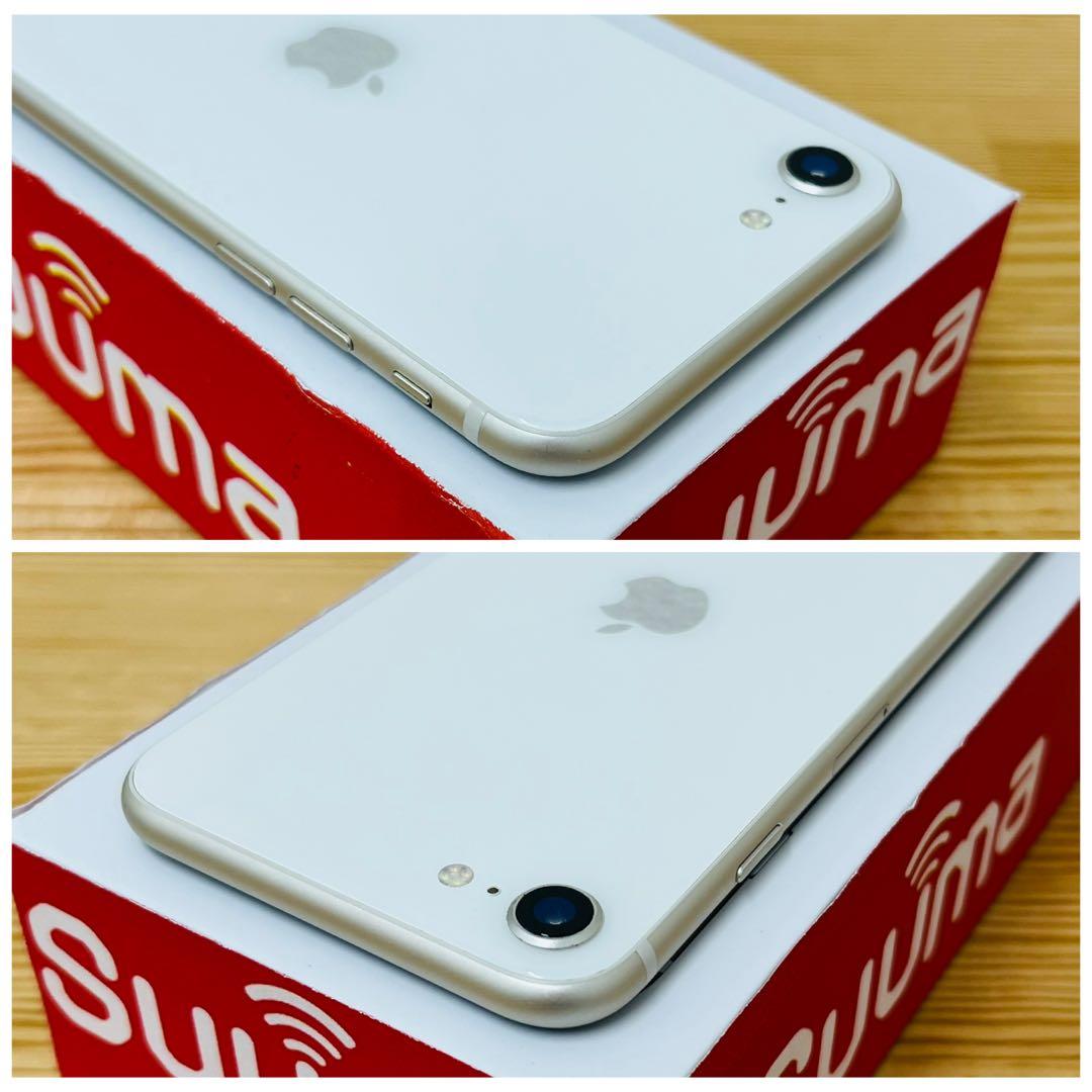A 100% iPhone SE3 128 GB SIMフリー ホワイト　本体